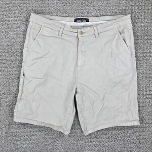 DU/ER Mens Live Free Journey Shorts Khaki Tan Size 36x9 Stretch